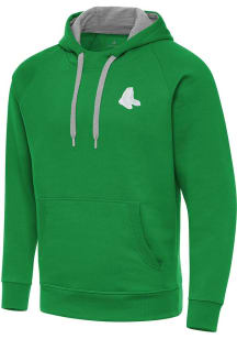 Antigua Boston Red Sox Mens Green St Patrick's Day Tonal Victory Long Sleeve Hoodie