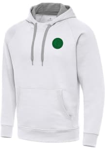 Antigua Chicago Cubs Mens White St Patrick's Day Tonal Victory Long Sleeve Hoodie