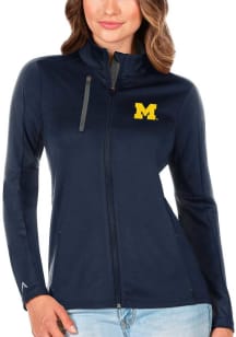 Antigua Michigan Wolverines Womens Blue Generation Light Weight Jacket