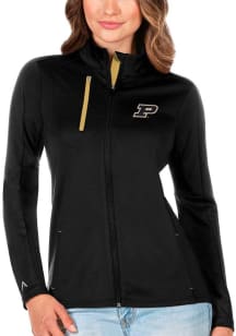 Antigua Purdue Boilermakers Womens Black Generation Light Weight Jacket