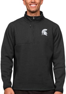 Antigua Michigan State Spartans Mens Black Course Pullover Jackets