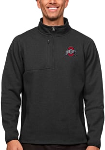 Antigua Ohio State Buckeyes Mens Black Course Pullover Jackets