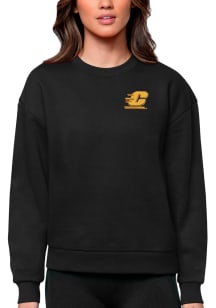 Antigua Central Michigan Chippewas Womens Black Victory Crew Sweatshirt
