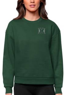 Antigua Hawaii Warriors Womens Green Victory Crew Sweatshirt