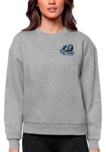 Antigua Old Dominion Monarchs Womens Grey Heather Victory Crew Sweatshirt
