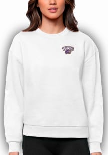Antigua Western Carolina Womens White Victory Crew Sweatshirt