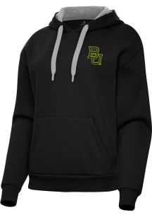 Antigua Baylor Bears Womens Black Victory Hooded Sweatshirt