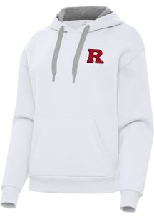 Antigua Rutgers Scarlet Knights Womens White Victory Hooded Sweatshirt