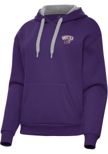 Antigua Western Carolina Womens Purple Victory Hooded Sweatshirt