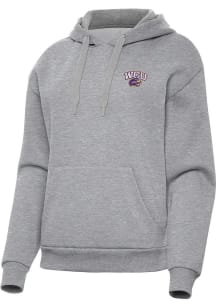 Antigua Western Carolina Womens Grey Victory Hooded Sweatshirt