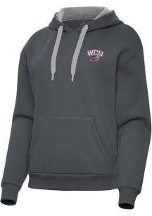 Antigua Western Carolina Womens Charcoal Victory Hooded Sweatshirt