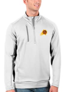 Antigua Phoenix Suns Mens White Generation Long Sleeve Qtr Zip Pullover