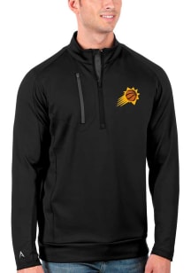 Antigua Phoenix Suns Mens Black Generation Long Sleeve Qtr Zip Pullover