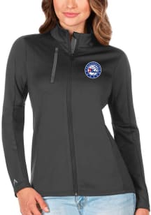 Antigua Philadelphia 76ers Womens Grey Generation Light Weight Jacket