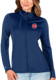 Antigua Detroit Pistons Womens Blue Generation Light Weight Jacket