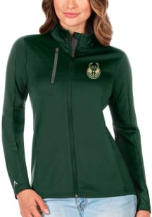 Antigua Milwaukee Bucks Womens Green Generation Light Weight Jacket