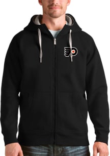 Antigua Philadelphia Flyers Mens Black Victory Long Sleeve Full Zip Jacket
