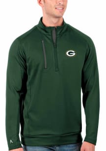 Antigua Green Bay Packers Mens Green Generation Long Sleeve Qtr Zip Pullover