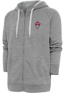 Antigua Colorado Rapids Mens Grey Victory Long Sleeve Full Zip Jacket
