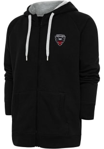Antigua DC United Mens Black Victory Long Sleeve Full Zip Jacket