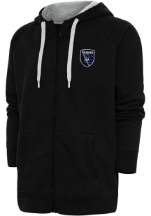 Antigua San Jose Earthquakes Mens Black Victory Long Sleeve Full Zip Jacket