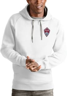 Antigua Colorado Rapids Mens White Victory Long Sleeve Hoodie