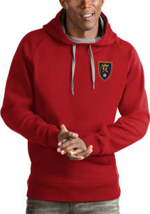 Antigua Real Salt Lake Mens Red Victory Long Sleeve Hoodie