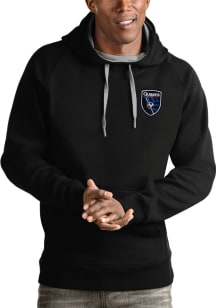 Antigua San Jose Earthquakes Mens Black Victory Long Sleeve Hoodie