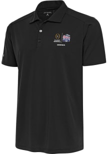 Antigua Georgia Bulldogs Grey College Football Playoff Bound Tribute Big and Tall Polo