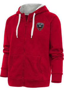 Antigua DC United Womens Red Victory Long Sleeve Full Zip Jacket