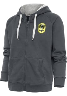 Antigua Nashville SC Womens Charcoal Victory Long Sleeve Full Zip Jacket
