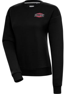Antigua Rally House Womens Black Employee Victory Crew Sweatshirt