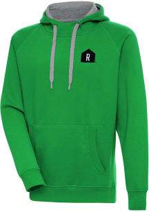 Antigua Rally House Mens Green Employee Victory Long Sleeve Hoodie