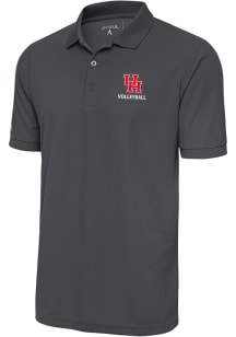 Antigua Houston Cougars Anthracite Volleyball Legacy Pique Big and Tall Polo