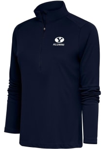 Antigua BYU Cougars Womens Navy Blue Alumni Tribute Qtr Zip Pullover