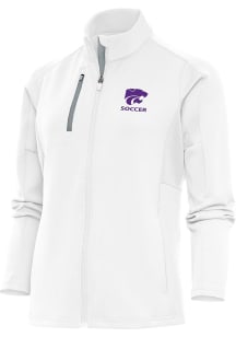 Antigua K-State Wildcats Womens White Soccer Generation Light Weight Jacket