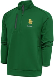 Antigua Baylor Bears Mens Green Alumni Generation Long Sleeve Qtr Zip Pullover