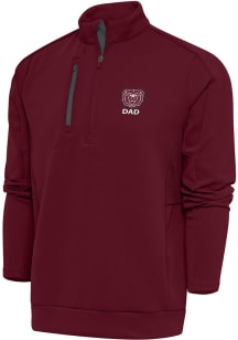 Antigua Missouri State Bears Mens Maroon Dad Generation Long Sleeve Qtr Zip Pullover