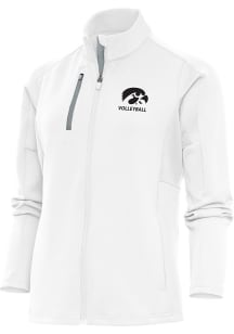 Antigua Iowa Hawkeyes Womens White Volleyball Generation Light Weight Jacket