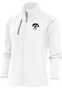 Antigua Iowa Hawkeyes Womens White Mom Generation Light Weight Jacket