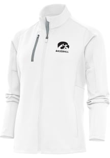 Antigua Iowa Hawkeyes Womens White Baseball Generation Light Weight Jacket