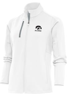 Antigua Iowa Hawkeyes Womens White Alumni Generation Light Weight Jacket