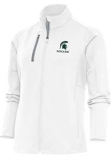 Antigua Michigan State Spartans Womens White Soccer Generation Light Weight Jacket