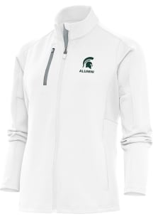 Antigua Michigan State Spartans Womens White Alumni Generation Light Weight Jacket
