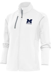 Antigua Michigan Wolverines Womens White Soccer Generation Light Weight Jacket