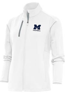 Antigua Michigan Wolverines Womens White Football Generation Light Weight Jacket