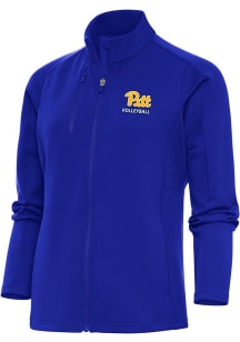 Antigua Pitt Panthers Womens Blue Volleyball Generation Light Weight Jacket