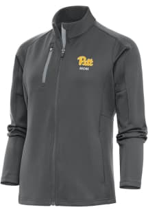 Antigua Pitt Panthers Womens Grey Mom Generation Light Weight Jacket