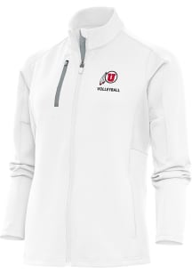Antigua Utah Utes Womens White Volleyball Generation Light Weight Jacket