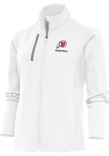 Antigua Utah Utes Womens White Basketball Generation Light Weight Jacket